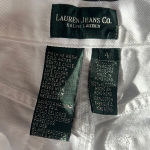 Woman’s white simple pants